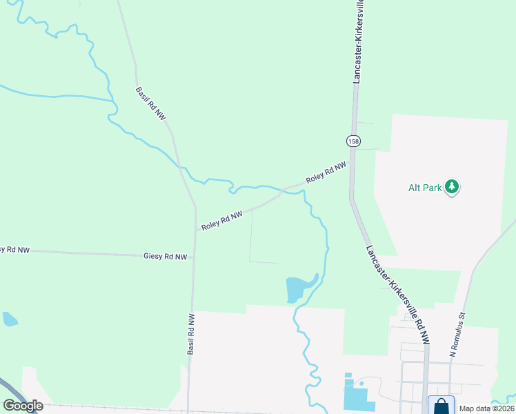 map of restaurants, bars, coffee shops, grocery stores, and more near 1320 Roley Road Northwest in Baltimore