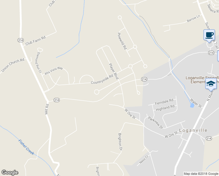 map of restaurants, bars, coffee shops, grocery stores, and more near 723 Lake Redman Court in Seven Valleys