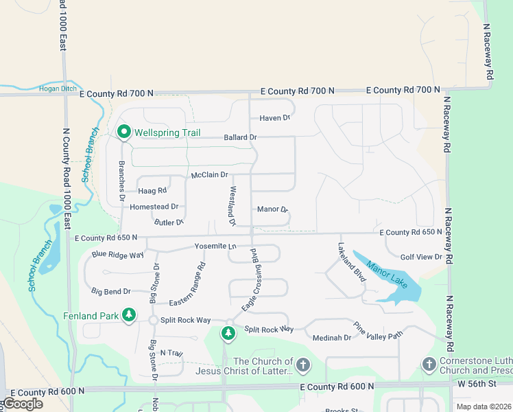 map of restaurants, bars, coffee shops, grocery stores, and more near 6623 Eagle Crossing Boulevard in Brownsburg