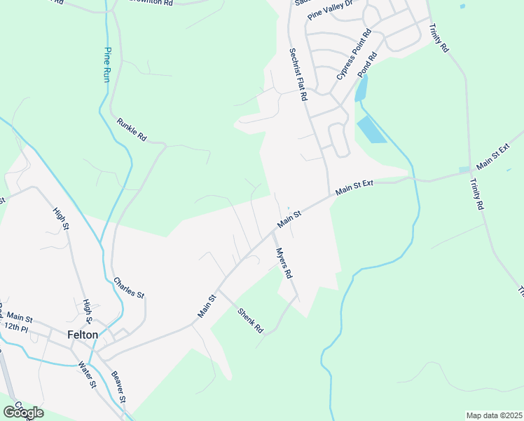 map of restaurants, bars, coffee shops, grocery stores, and more near 515 Gables View Lane in Felton