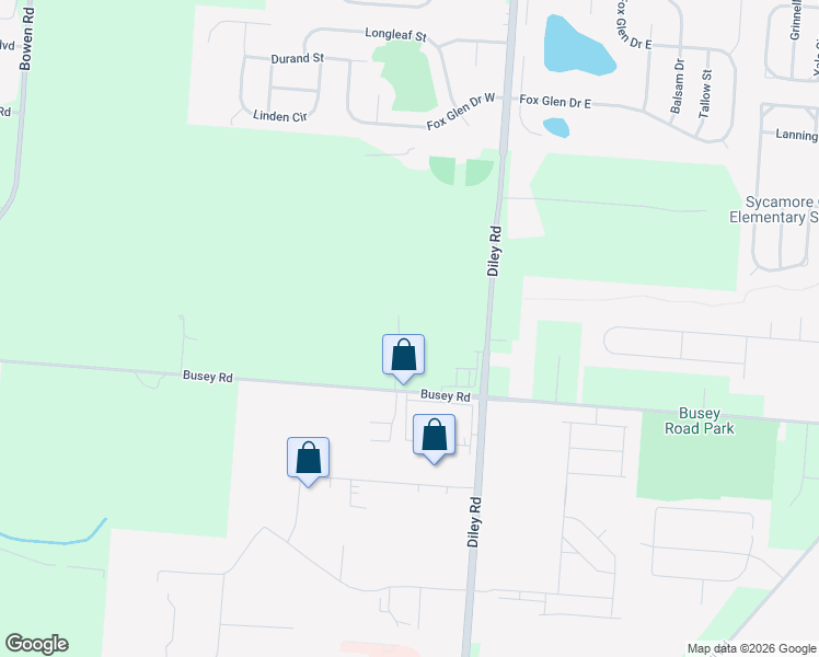 map of restaurants, bars, coffee shops, grocery stores, and more near 10200 Busey Road in Canal Winchester