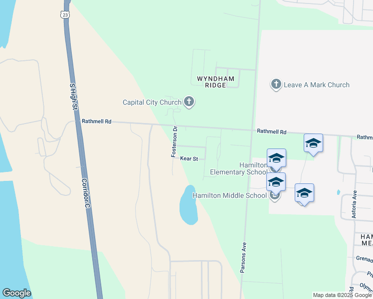 map of restaurants, bars, coffee shops, grocery stores, and more near 337 Constance Street in Lockbourne