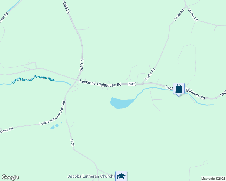 map of restaurants, bars, coffee shops, grocery stores, and more near 555 Leckrone-Highhouse Road in McClellandtown