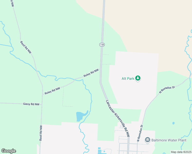 map of restaurants, bars, coffee shops, grocery stores, and more near 9265 Lancaster-Kirkersville Road Northwest in Baltimore