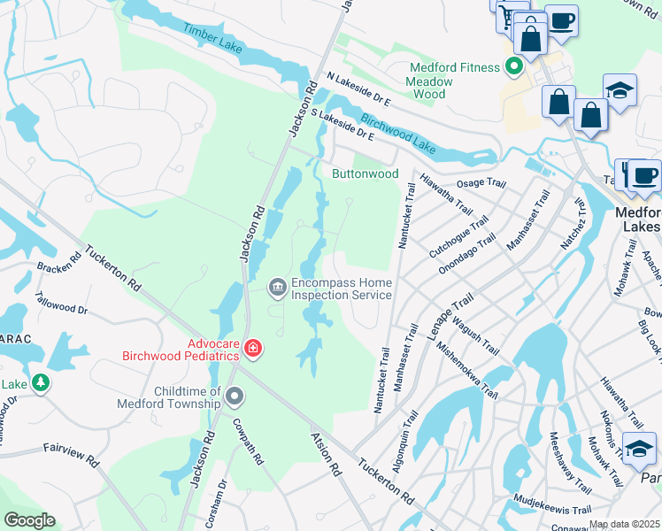 map of restaurants, bars, coffee shops, grocery stores, and more near 54 Wrentham Drive in Medford