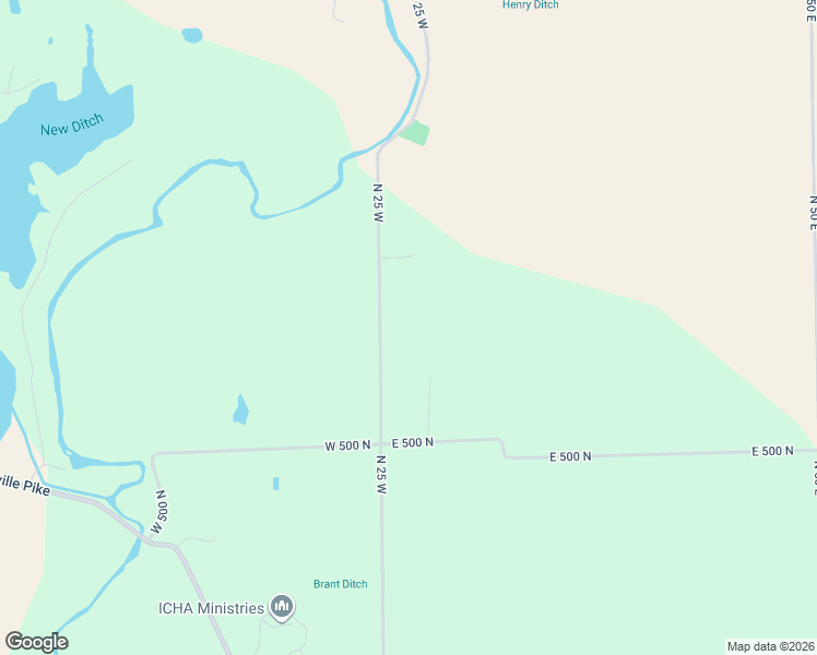 map of restaurants, bars, coffee shops, grocery stores, and more near 5233 North 25 West in Greenfield