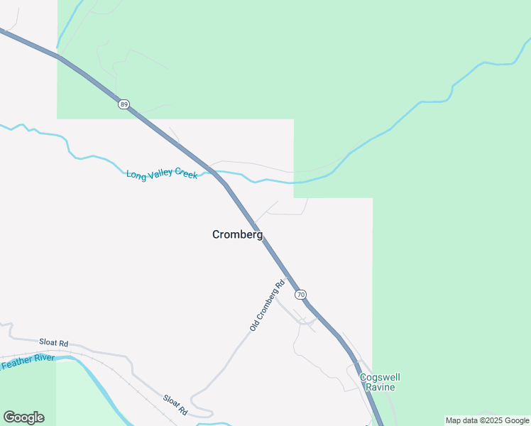 map of restaurants, bars, coffee shops, grocery stores, and more near 58521 California 89 in Cromberg