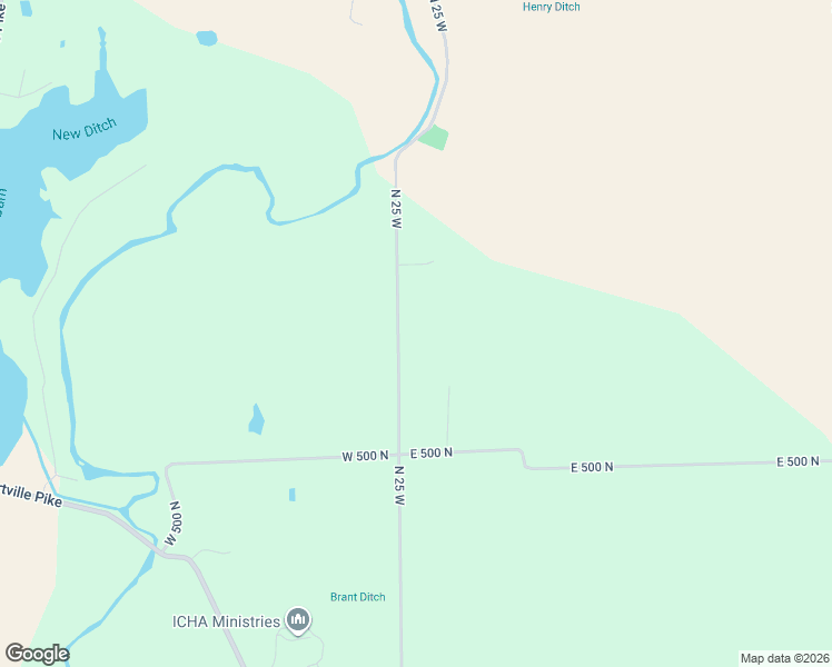 map of restaurants, bars, coffee shops, grocery stores, and more near 5233 North 25 West in Greenfield