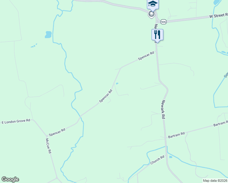 map of restaurants, bars, coffee shops, grocery stores, and more near 681 Spencer Road in Avondale