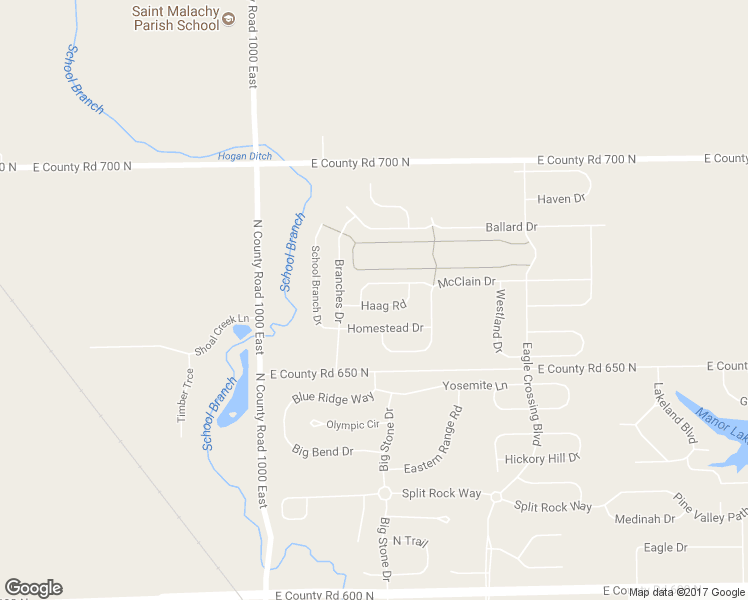 map of restaurants, bars, coffee shops, grocery stores, and more near 10237 Haag Road in Brownsburg