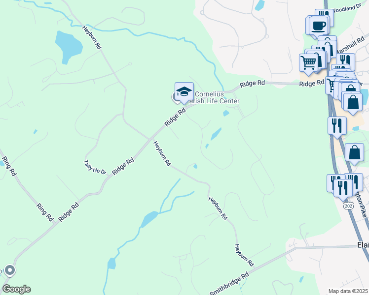 map of restaurants, bars, coffee shops, grocery stores, and more near 235 Heyburn Road in Chadds Ford
