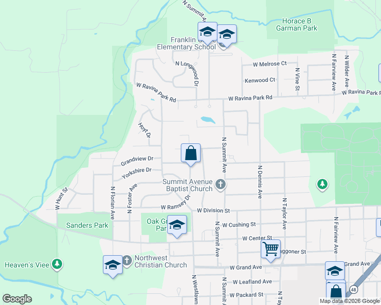 map of restaurants, bars, coffee shops, grocery stores, and more near 1999-2001 Carl Court in Decatur