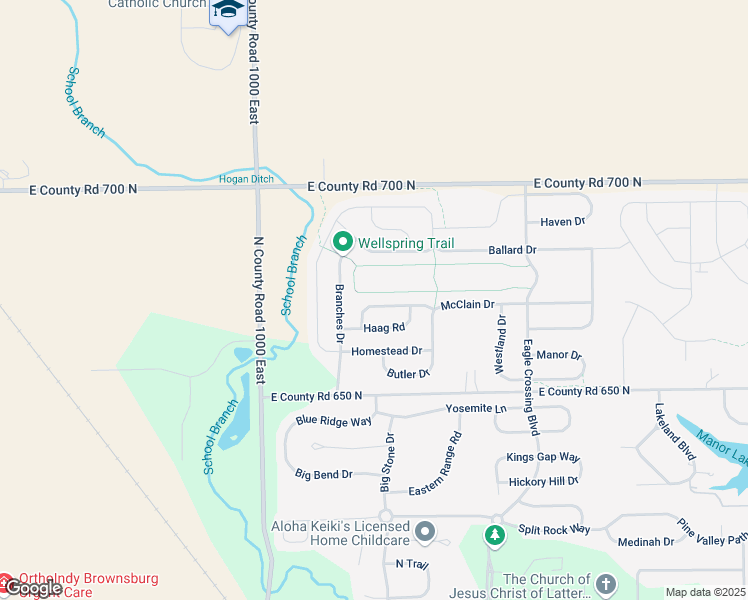 map of restaurants, bars, coffee shops, grocery stores, and more near 10262 McClain Drive in Brownsburg