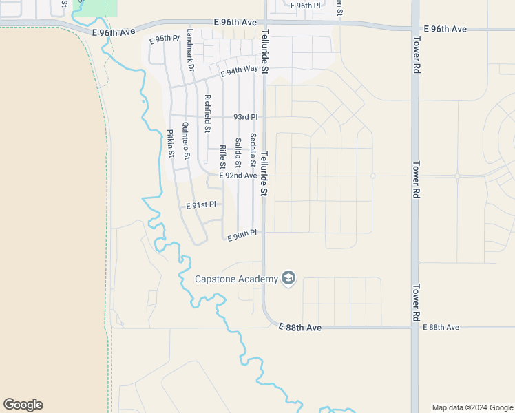 map of restaurants, bars, coffee shops, grocery stores, and more near 9110 Sedalia Street in Commerce City