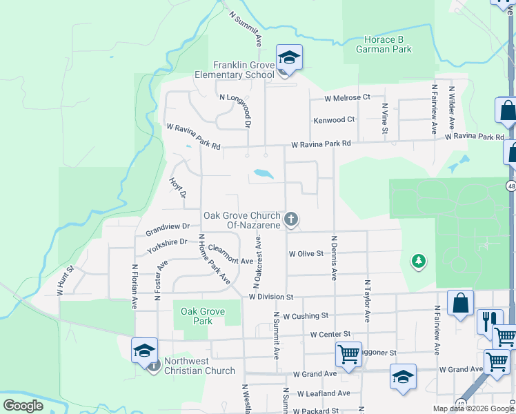 map of restaurants, bars, coffee shops, grocery stores, and more near 2000-2098 Barding Ave in Decatur