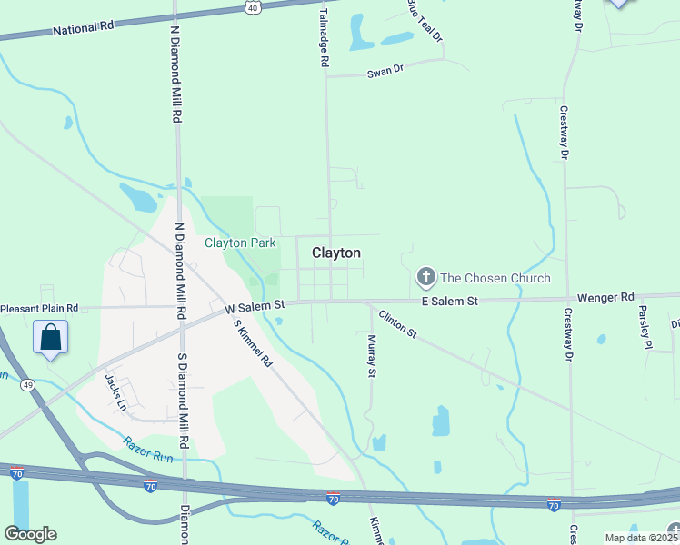 map of restaurants, bars, coffee shops, grocery stores, and more near 98 Talmadge Road in Clayton