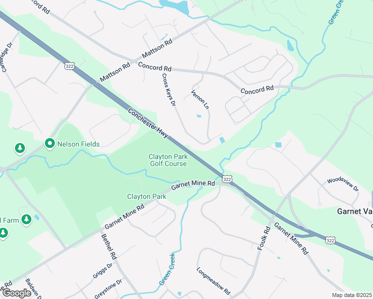 map of restaurants, bars, coffee shops, grocery stores, and more near 61 Conchester Highway in Glen Mills