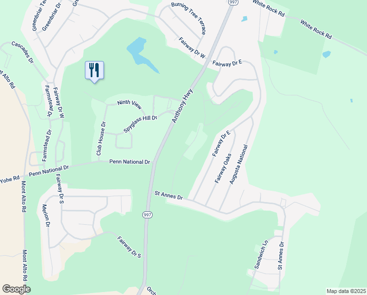 map of restaurants, bars, coffee shops, grocery stores, and more near 6916 Old Course Road in Fayetteville
