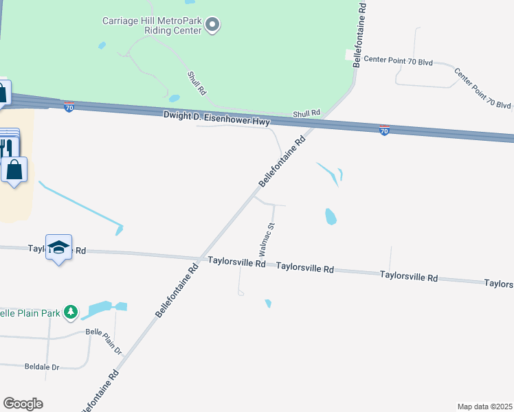 map of restaurants, bars, coffee shops, grocery stores, and more near 7671 Betal Court in Huber Heights