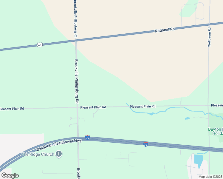 map of restaurants, bars, coffee shops, grocery stores, and more near 8751 Pleasant Plain Road in Brookville