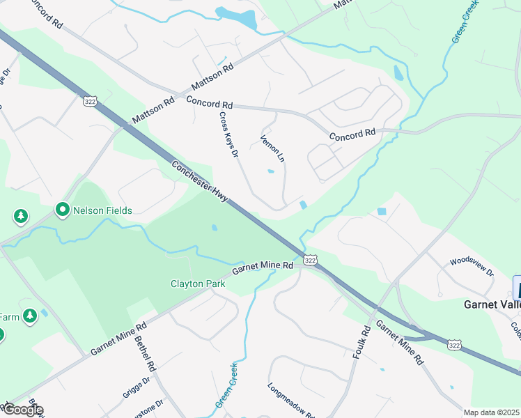 map of restaurants, bars, coffee shops, grocery stores, and more near 61 Conchester Highway in Glen Mills