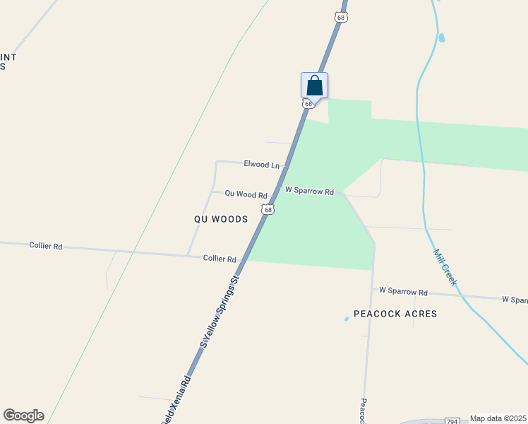 map of restaurants, bars, coffee shops, grocery stores, and more near 4355 S Yellow Springs St in Springfield