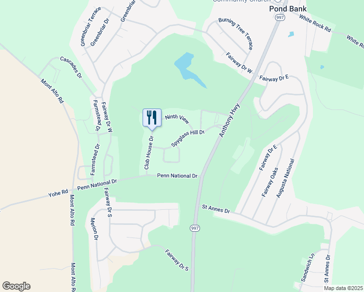 map of restaurants, bars, coffee shops, grocery stores, and more near 2384 Aronimink Circle in Fayetteville