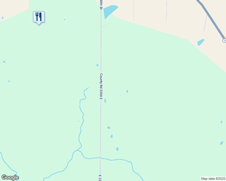 map of restaurants, bars, coffee shops, grocery stores, and more near 701-729 County Road 2200 East in Liberty
