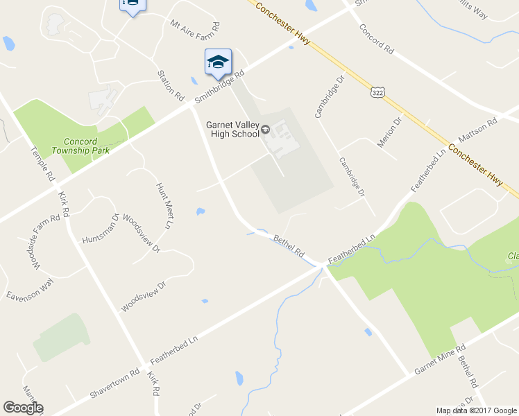 map of restaurants, bars, coffee shops, grocery stores, and more near 209 Bethel Road in Glen Mills