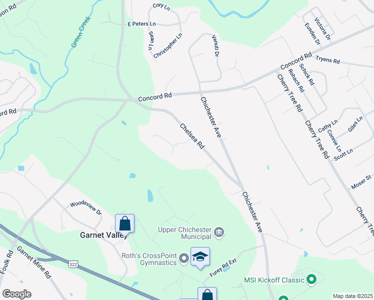 map of restaurants, bars, coffee shops, grocery stores, and more near 2010 Robert Burns Drive in Aston