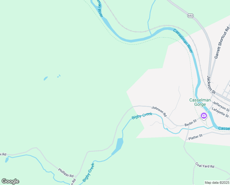 map of restaurants, bars, coffee shops, grocery stores, and more near in Garrett