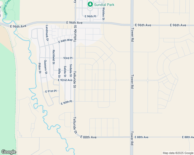 map of restaurants, bars, coffee shops, grocery stores, and more near 9225 Ventura Street in Commerce City