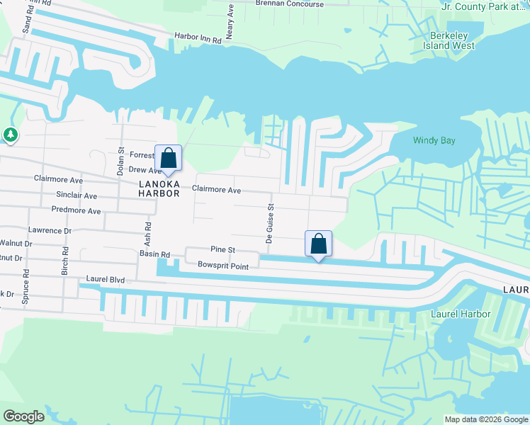 map of restaurants, bars, coffee shops, grocery stores, and more near 719 Sinclair Avenue in Lacey Township