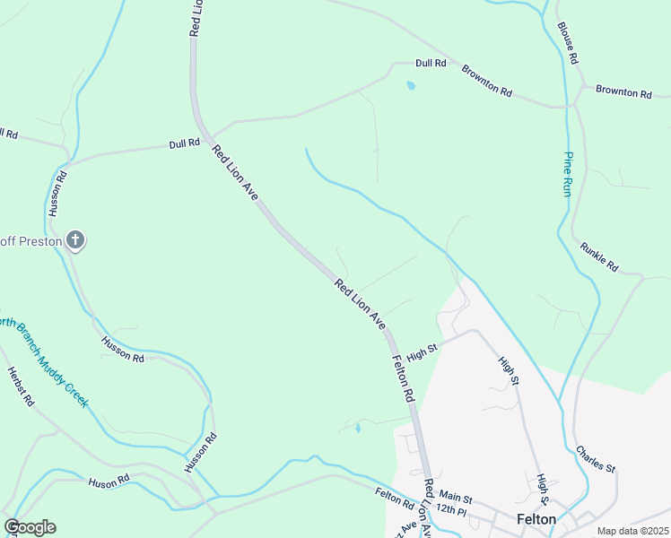 map of restaurants, bars, coffee shops, grocery stores, and more near 1535 Felton Road in Felton