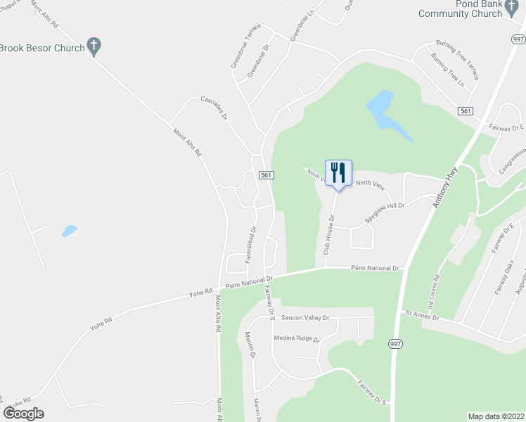 map of restaurants, bars, coffee shops, grocery stores, and more near 3820 Farmstead Drive in Fayetteville