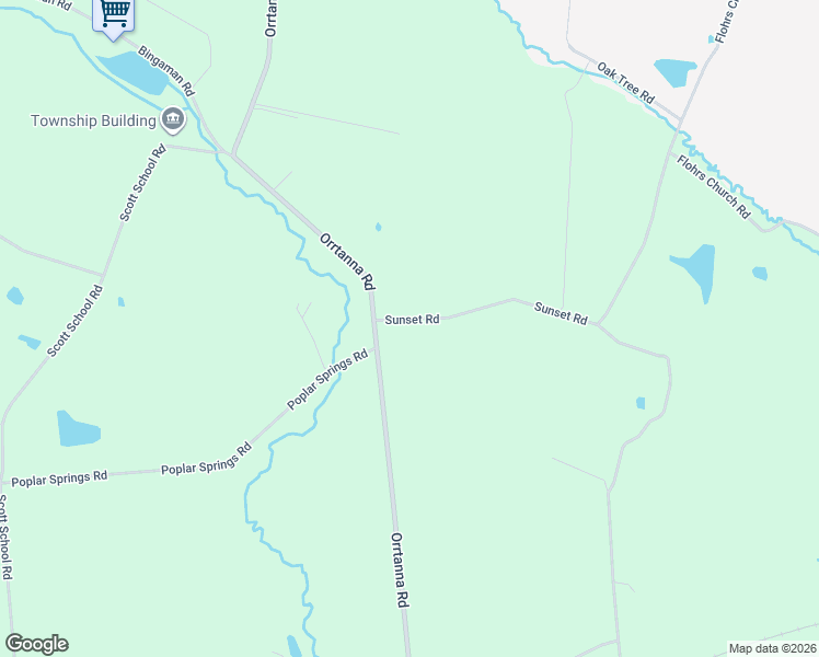 map of restaurants, bars, coffee shops, grocery stores, and more near 372 Sunset Road in Orrtanna