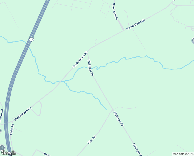 map of restaurants, bars, coffee shops, grocery stores, and more near 549 Flickinger Road in Gettysburg