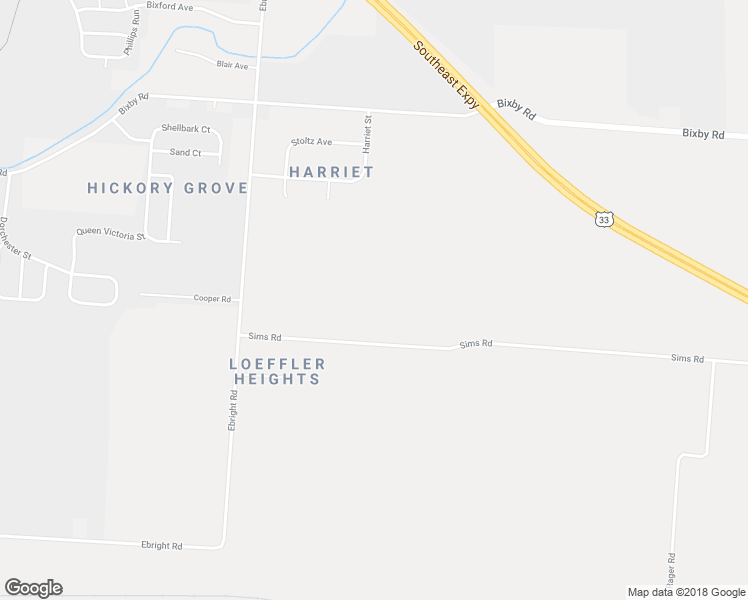 map of restaurants, bars, coffee shops, grocery stores, and more near 5460 Sims Road in Groveport