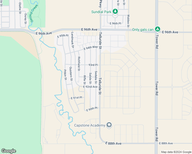 map of restaurants, bars, coffee shops, grocery stores, and more near 9110 Sedalia Street in Commerce City