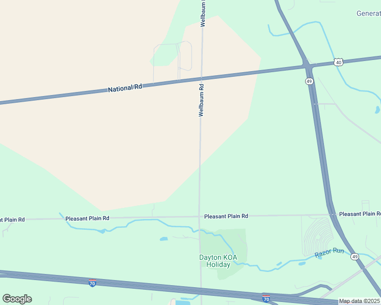 map of restaurants, bars, coffee shops, grocery stores, and more near 8283 Wellbaum Road in Brookville
