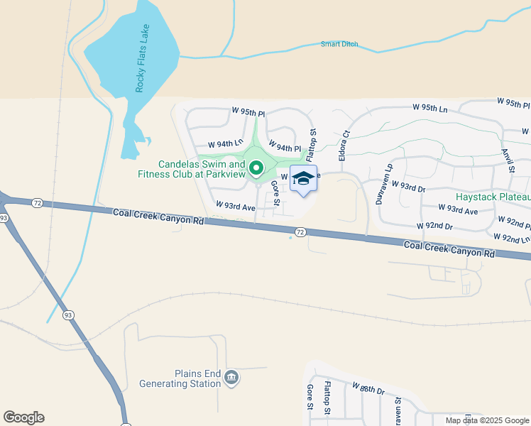 map of restaurants, bars, coffee shops, grocery stores, and more near 9284 Gore Street in Arvada