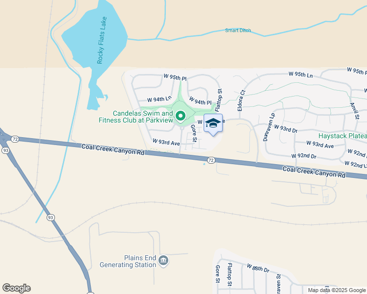 map of restaurants, bars, coffee shops, grocery stores, and more near 9284 Gore Street in Arvada