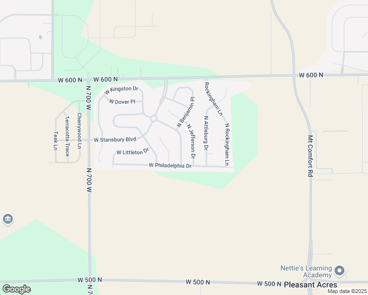 map of restaurants, bars, coffee shops, grocery stores, and more near 5677 North Jamestown Drive in McCordsville