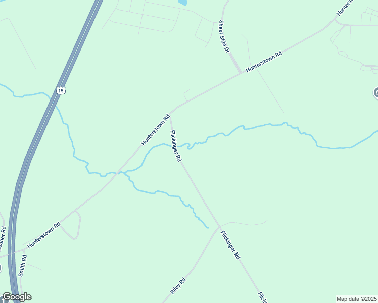 map of restaurants, bars, coffee shops, grocery stores, and more near 549 Flickinger Road in Gettysburg