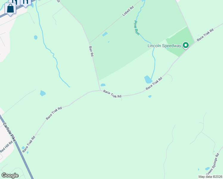 map of restaurants, bars, coffee shops, grocery stores, and more near 454 Race Track Road in Abbottstown