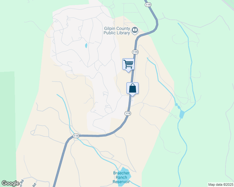 map of restaurants, bars, coffee shops, grocery stores, and more near 101 Karlann Drive in Black Hawk