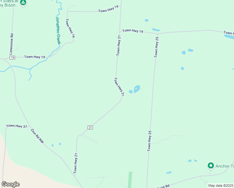 map of restaurants, bars, coffee shops, grocery stores, and more near 11455 Town Highway 21 in Glenford