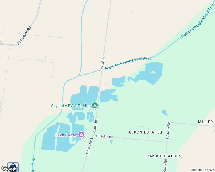 map of restaurants, bars, coffee shops, grocery stores, and more near 3666 Crabill Road in Springfield