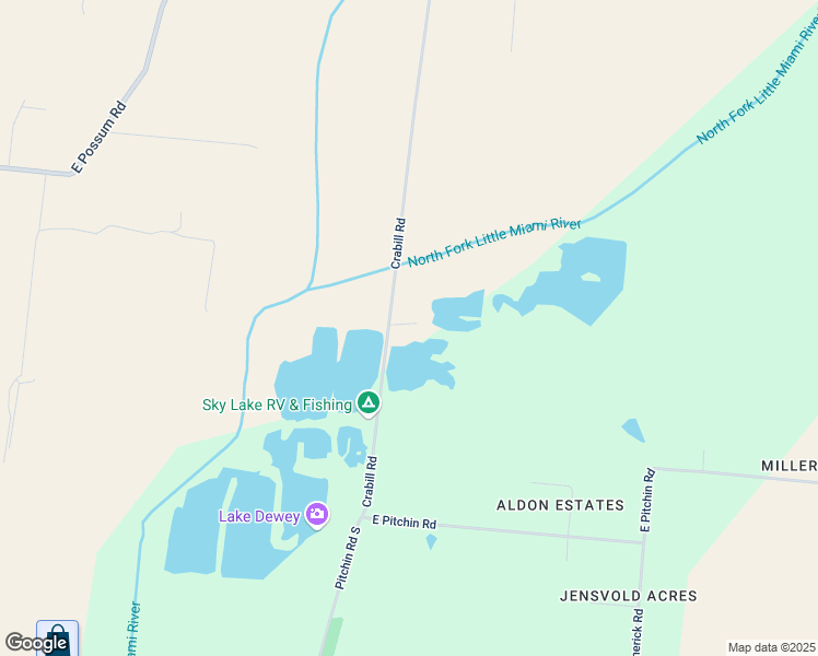 map of restaurants, bars, coffee shops, grocery stores, and more near 3666 Crabill Road in Springfield