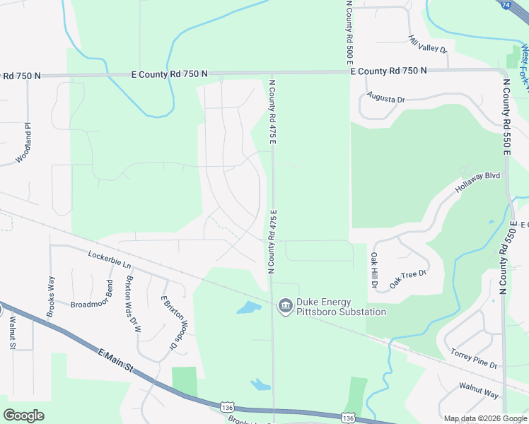 map of restaurants, bars, coffee shops, grocery stores, and more near 525 Freedom Drive in Pittsboro